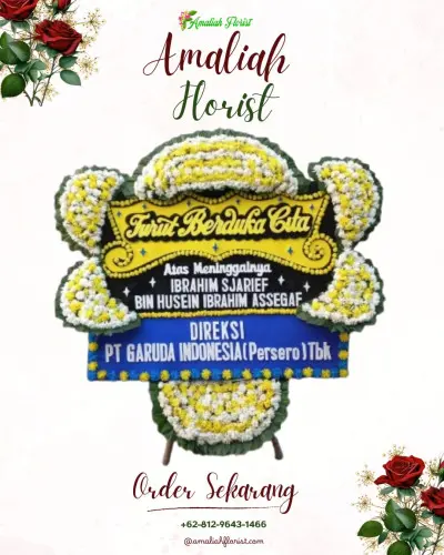 Papan Bunga Duka di Alila Solo